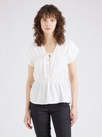 Camicia da donna di rosemunde in bianco: frontale