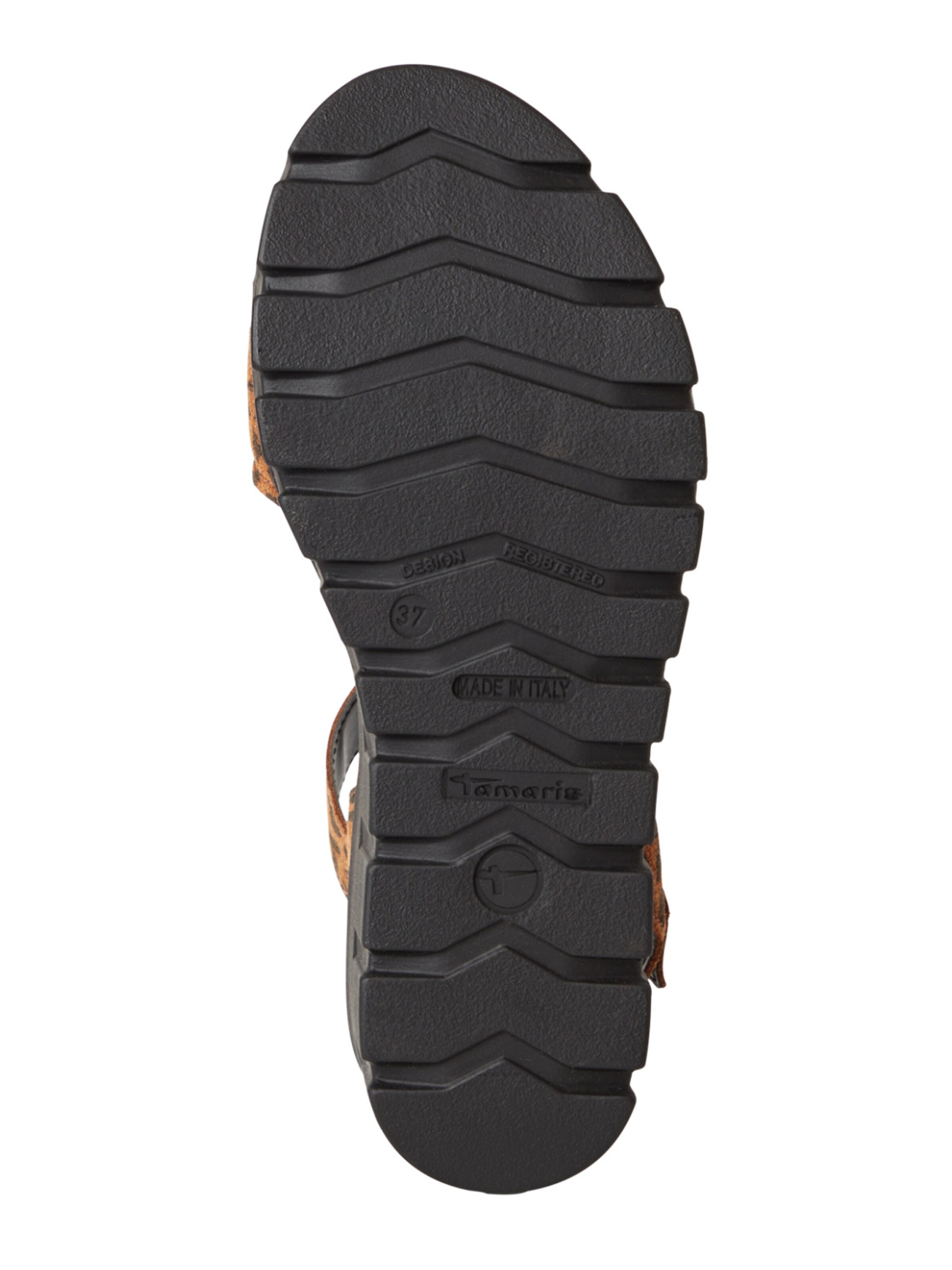 Tamaris Páskové sandály – hnědá