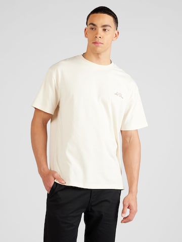 T-Shirt Les Deux en beige : devant