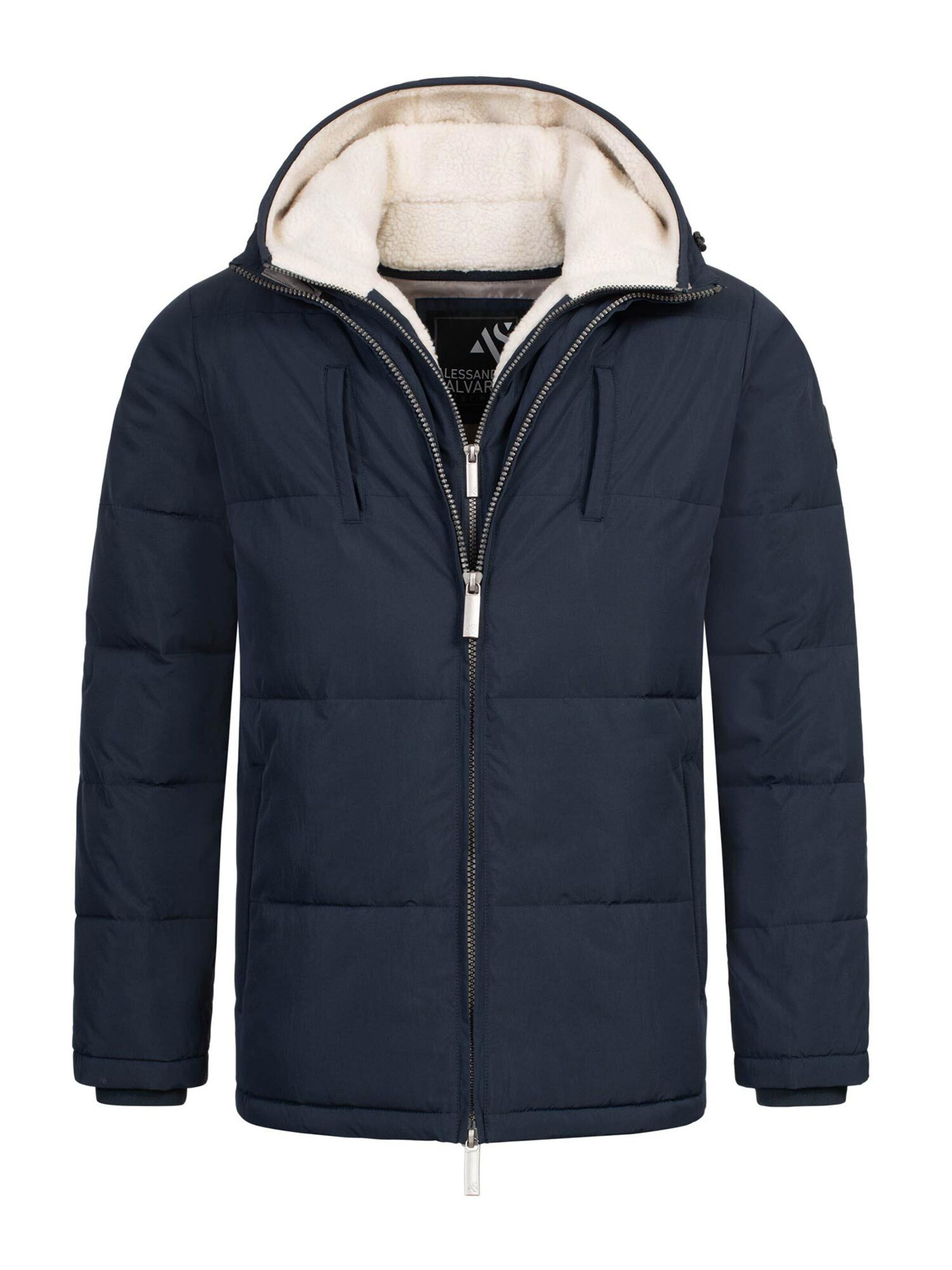 Alessandro Salvarini Winterjas 'AS457' in Blauw