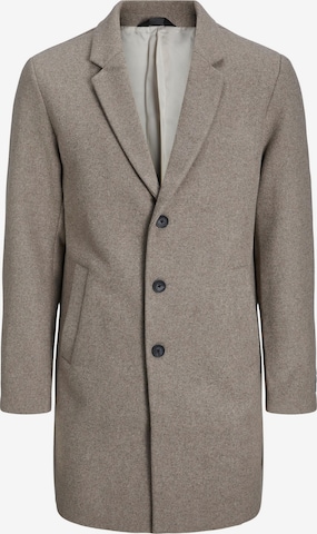 JACK & JONES Ανοιξιάτικο και φθινοπωρινό παλτό 'Morrison' σε γκρι: μπροστά