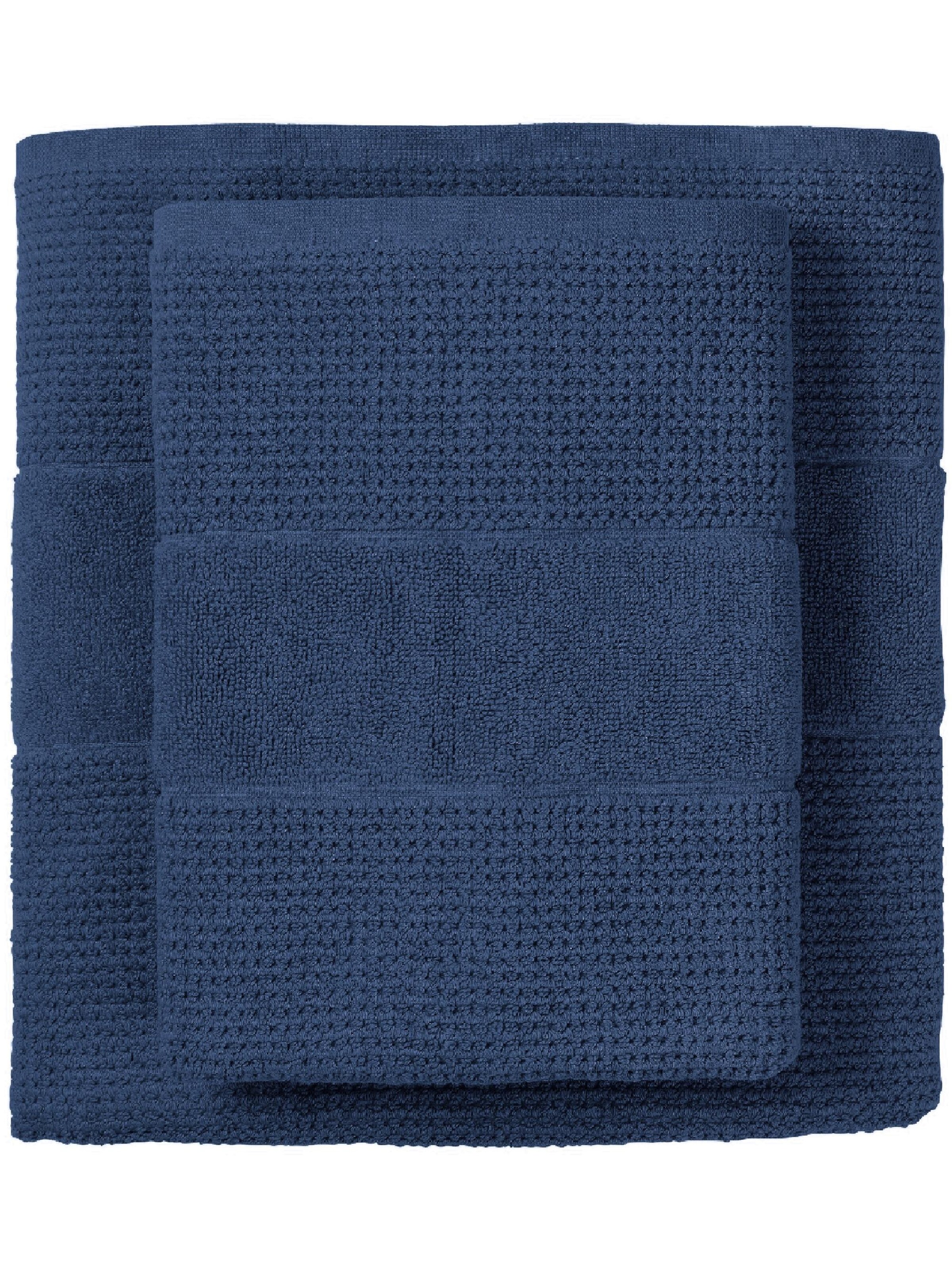 SCHIESSER Handtuch 'Turin' in Blau