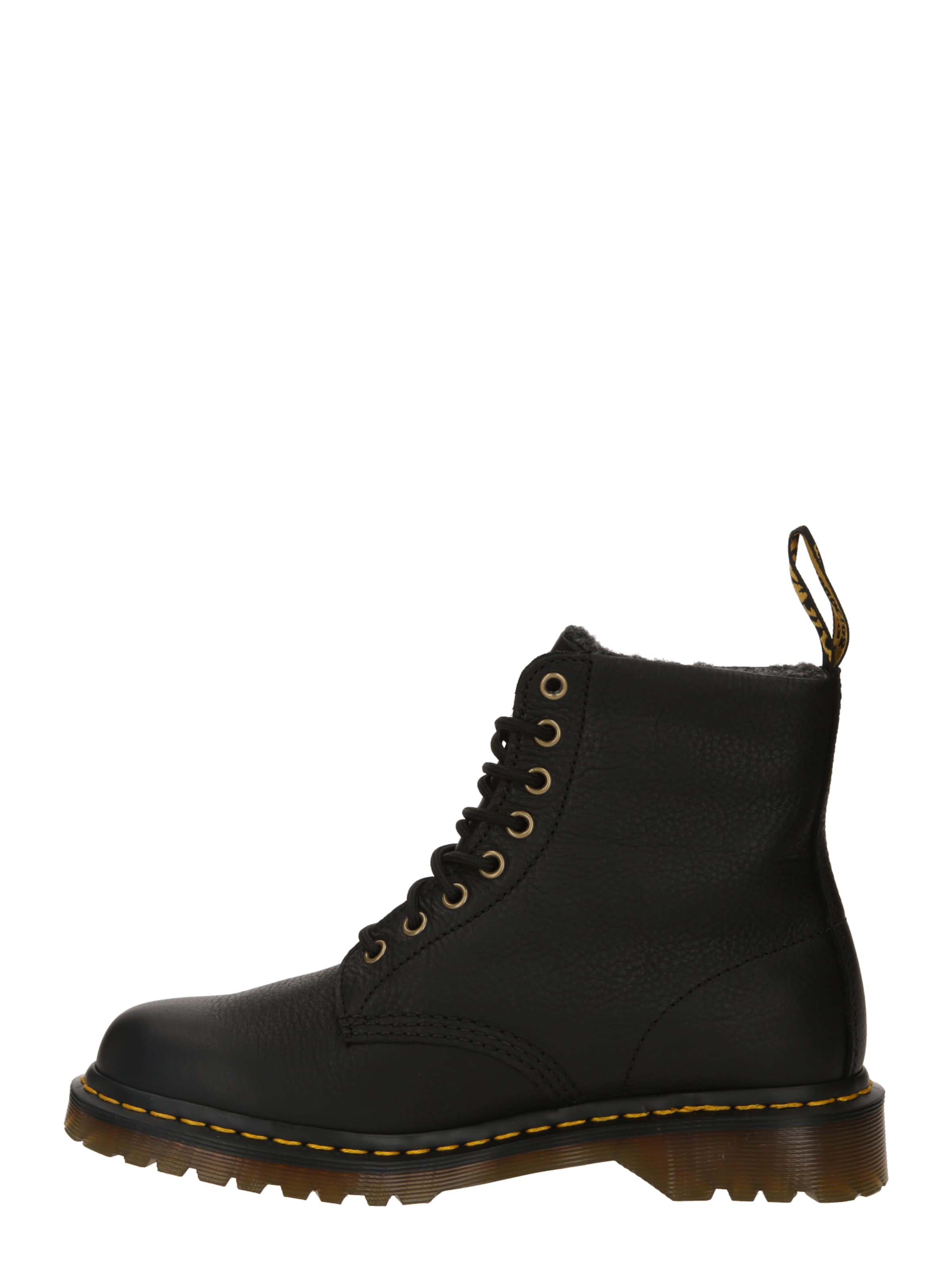 Dr. Martens Schnürboots '1460 Pascal Collar' in Schwarz