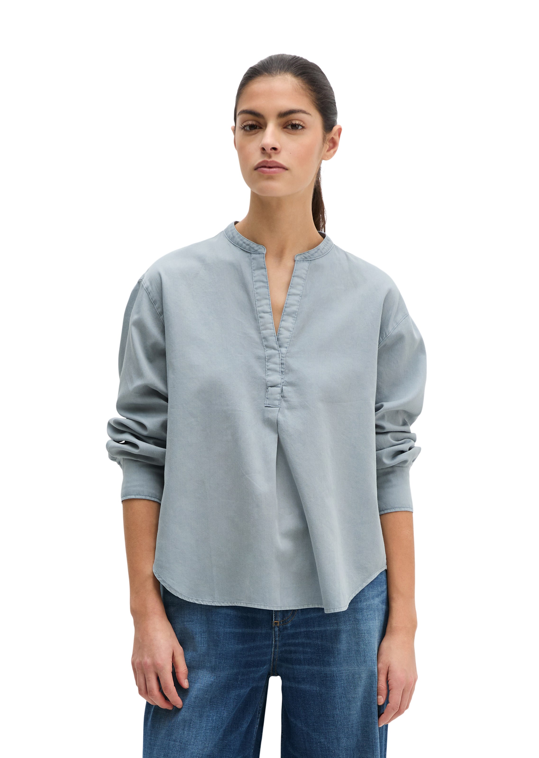 Marc O'Polo Blouse in Grey: front