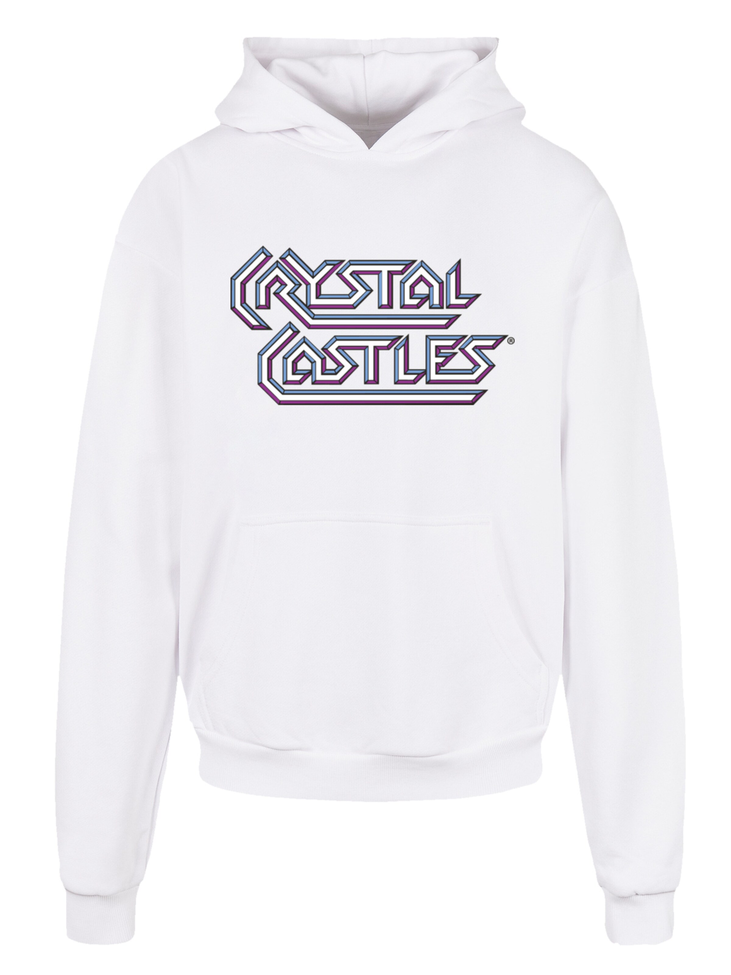 F4NT4STIC Sweatshirt 'Atari Crystal Castles Retro Gaming' in Wit: voorkant