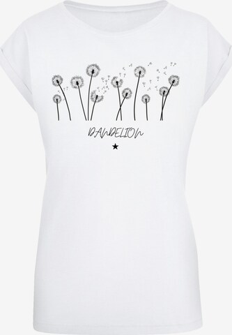 F4NT4STIC Shirt 'Dandelion' in Wit: voorkant