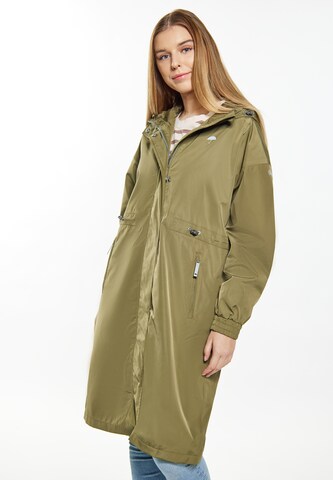 Schmuddelwedda Raincoat in Green: front