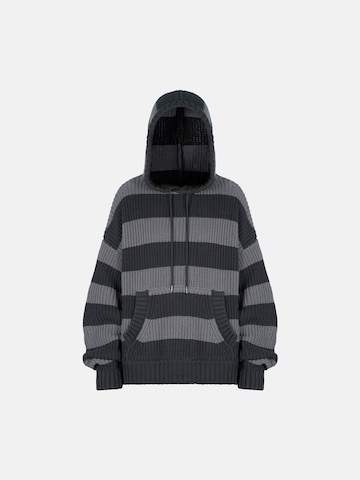ENRAGE Pullover i overstørrelse 'SWEATER HOODIE' i grå: forside