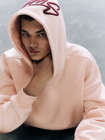 Pull&Bear Sweatshirt 'STWD' in Pink