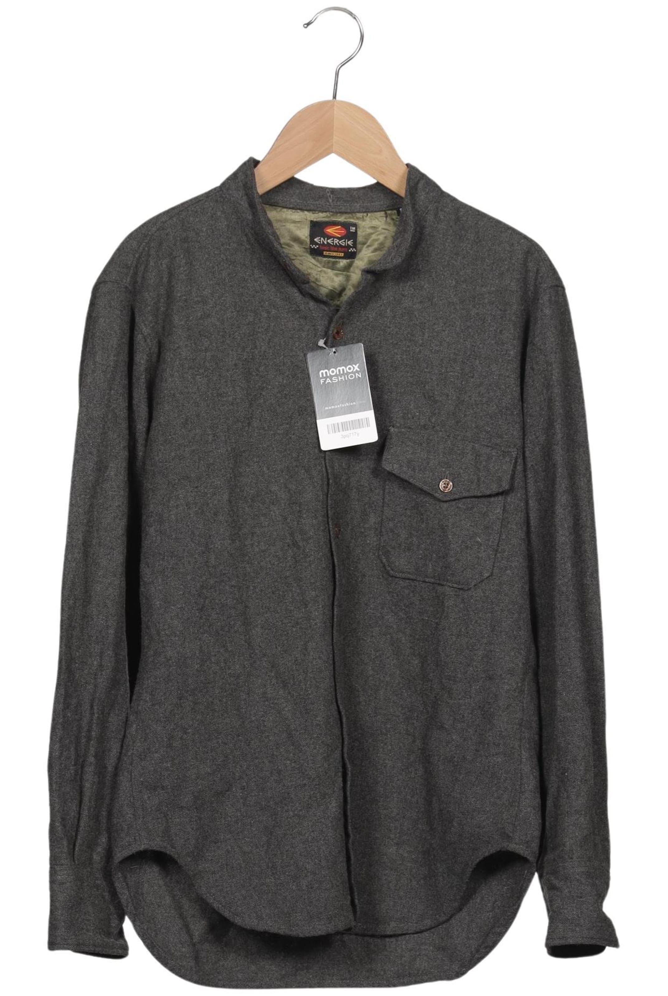 Energie Button Up Shirt in S in Grey: front