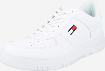 Sneaker low de la Tommy Jeans pe alb: față
