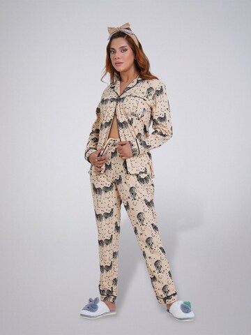 LEAFLETIC Pyjama‌‌‌ in Beige
