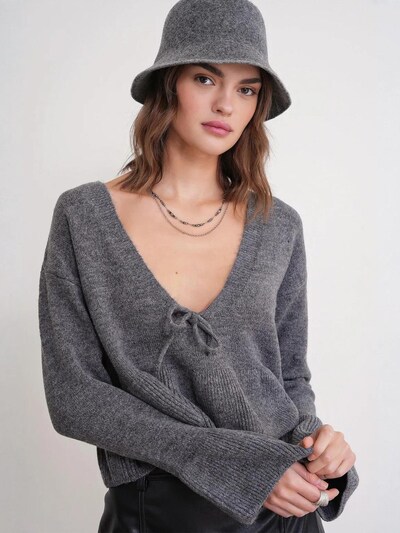 MixRay Pull-over 'Pullover' en S-L en gris foncé, Vue avec produit