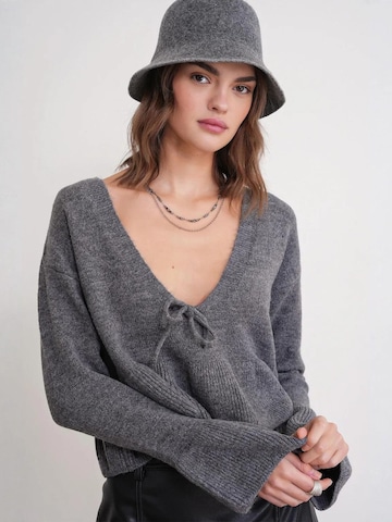 MixRay Pullover 'Pullover'‌‌‌‌‌‌‌‌ in Grau: Vorderseite