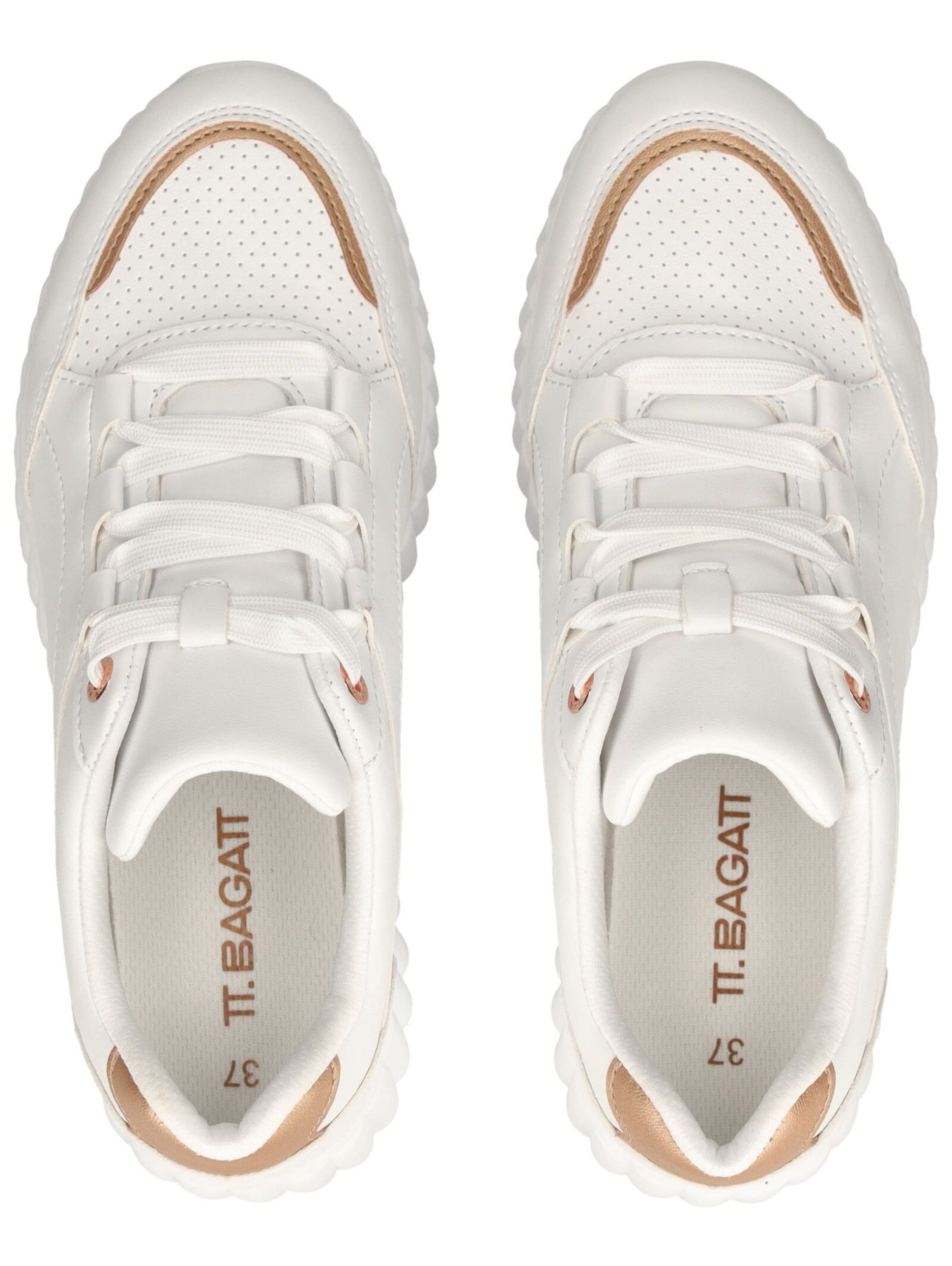 TT. BAGATT Platform trainers in White