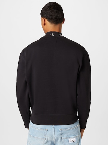 Calvin Klein Jeans - Sweatshirt 'JACQUARD' em preto