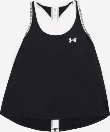 Top sportivo 'Knockout' di UNDER ARMOUR in nero: frontale