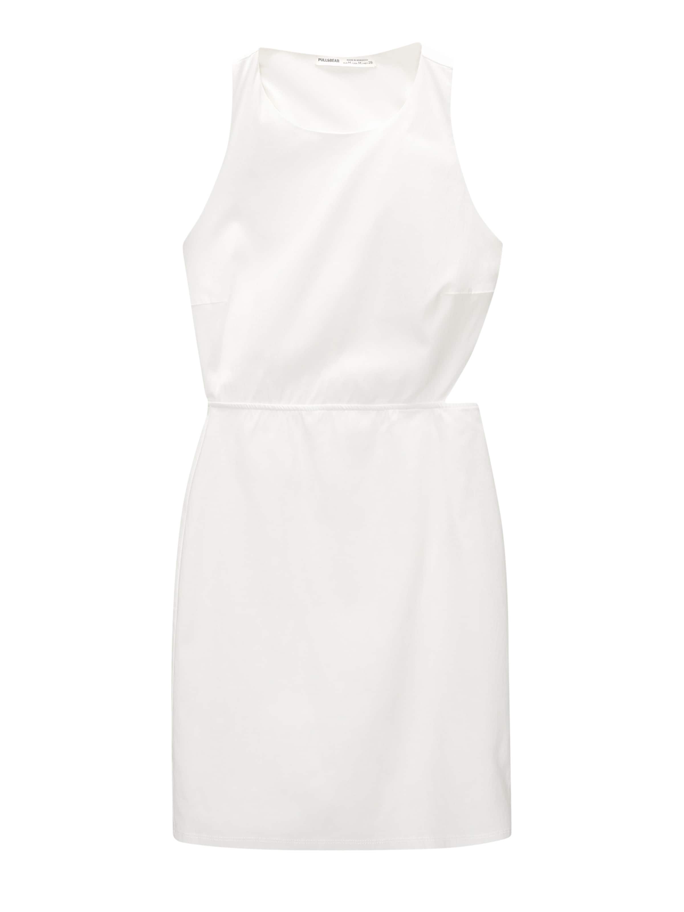 Pull&Bear Šaty – bílá: přední strana