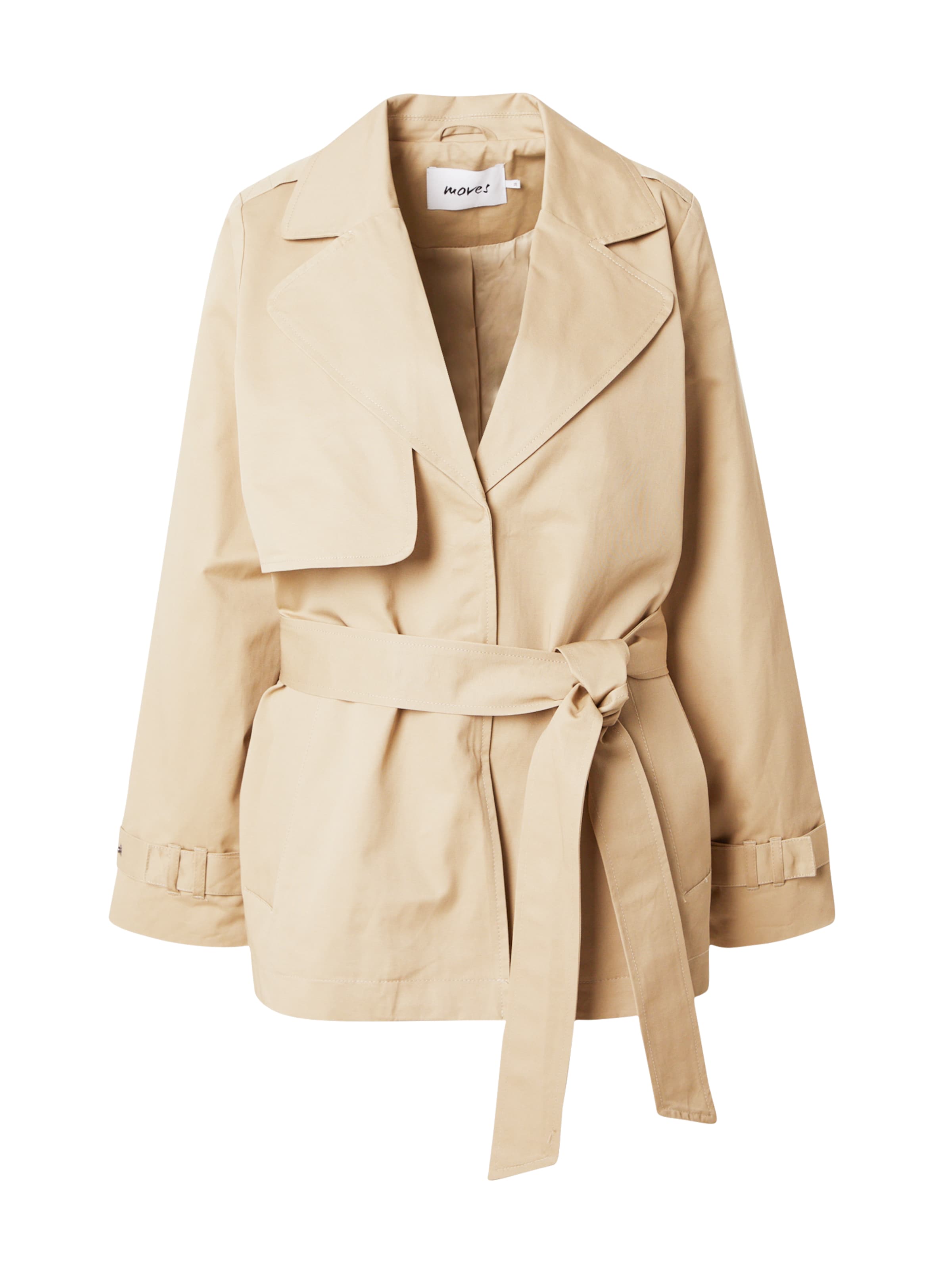 Cappotto di mezza stagione 'Inas' di Moves in beige: frontale