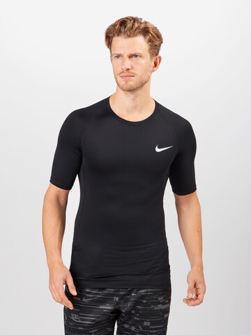 NIKE Regular Fit Funktionsskjorte 'ONE' i sort: forside