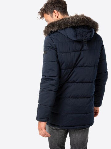 mėlyna Superdry Žieminė parka 'Chinook'