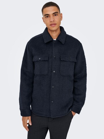 Veste mi-saison 'ONSGIO' Only & Sons en bleu