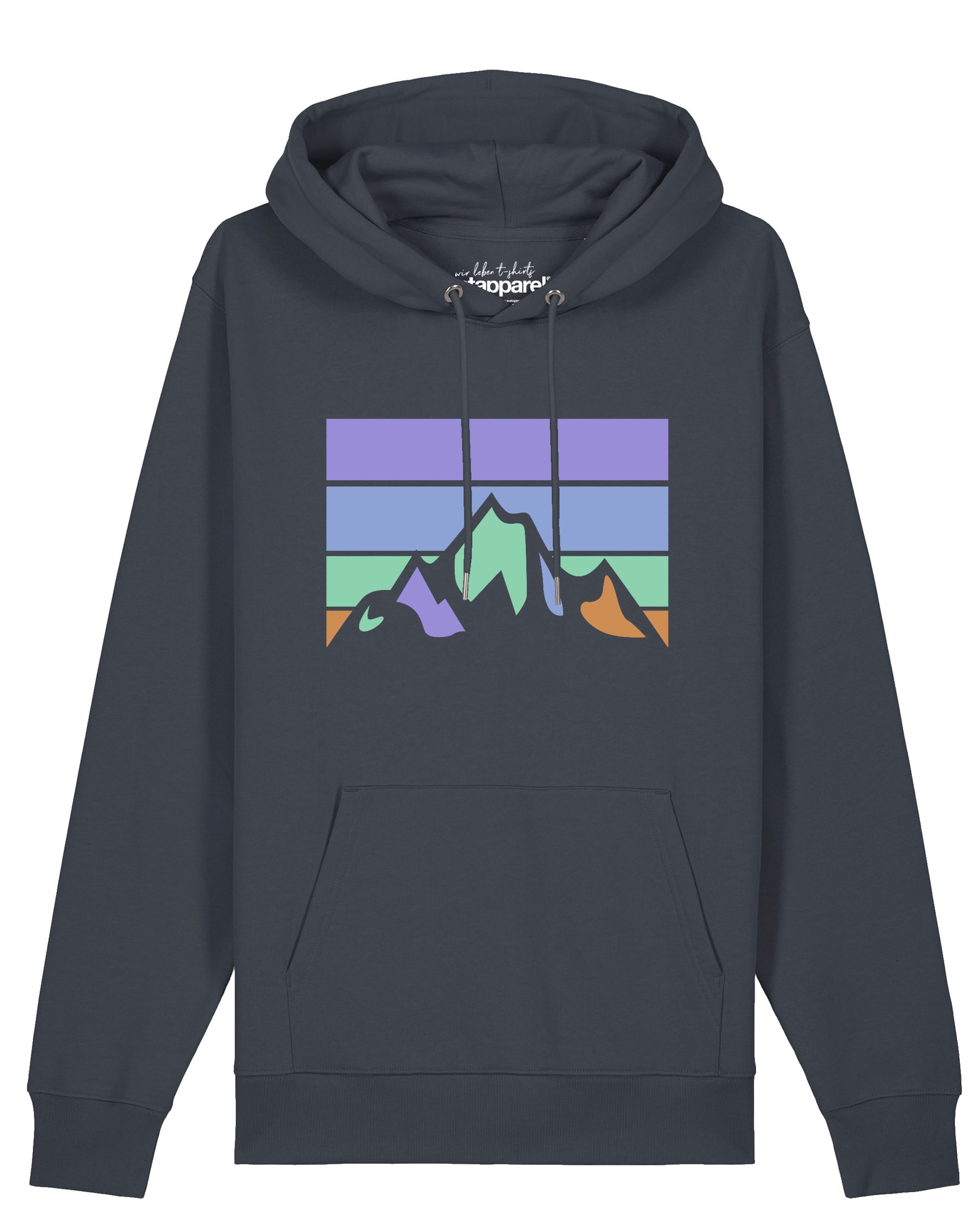 Sweat-shirt 'Retro Landscape' Watapparel en gris : devant