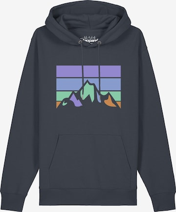 Sweat-shirt 'Retro Landscape' Watapparel en gris : devant