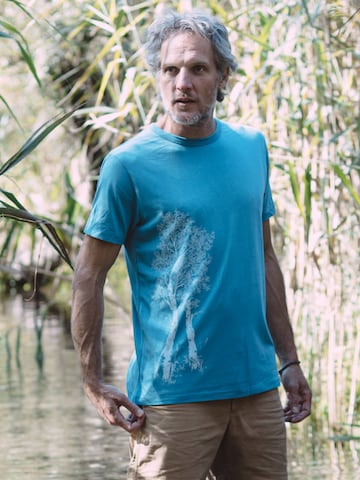 Life-Tree Shirt 'Fairwear Bambus Birke'‌‌‌‌ in Blau