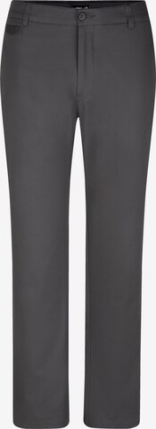 Men Plus Pleat-Front Pants in Grey: front