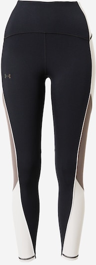 UNDER ARMOUR Workout Pants 'Rush' in Light beige / Brown / Black / White, Item view