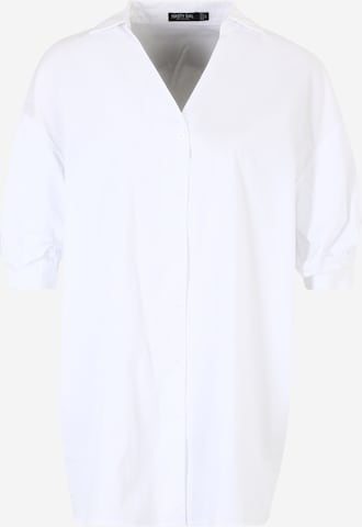 Nasty Gal Petite Sukienka koszulowa w kolorze biały: przód