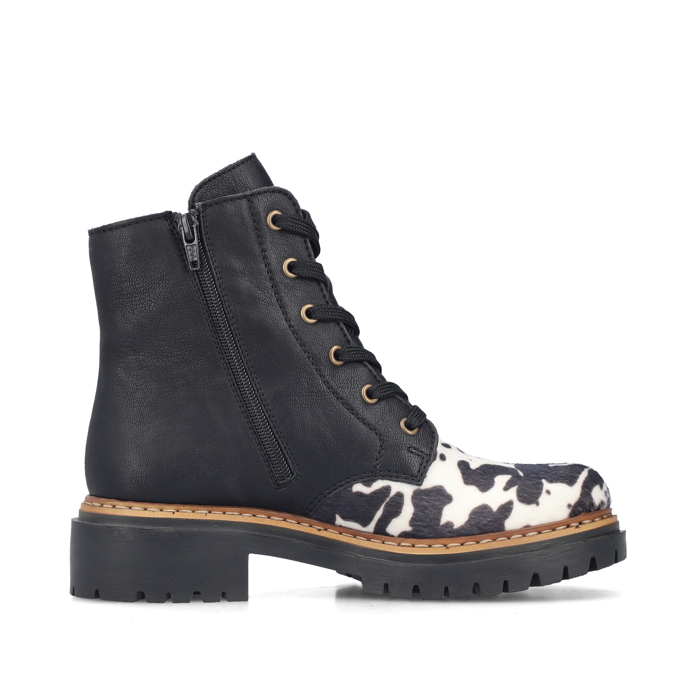 Bottines à lacets Rieker en noir
