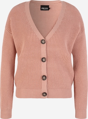 PIECES Cardigan 'Karie' i pink: forside