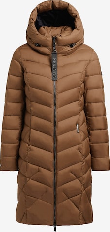 Manteau d’hiver 'Odana2' khujo en marron : devant