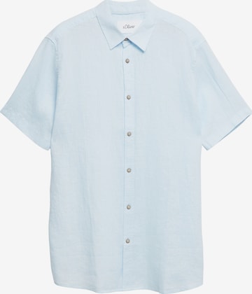 s.Oliver Regular fit Overhemd in Blauw: voorkant