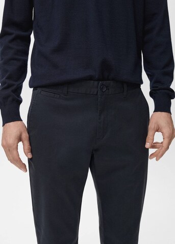 MANGO MAN Tapered Chino Pants 'Prato' in Blue