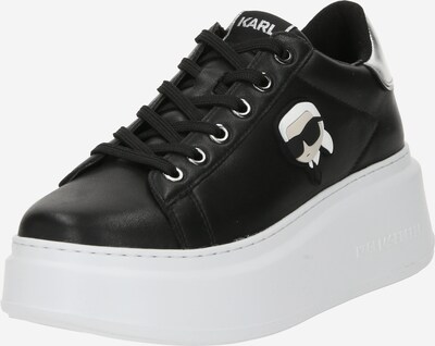 Karl Lagerfeld Sneaker in kitt / schwarz / silber / weiß, Produktansicht