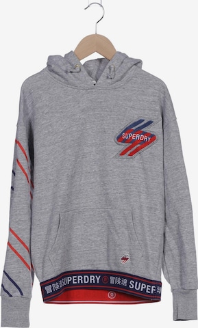 Superdry Sweatshirt & Zip-Up Hoodie in M in Grey: front