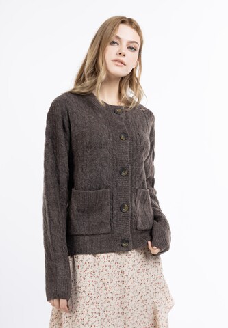 Cardigan DreiMaster Vintage en marron : devant