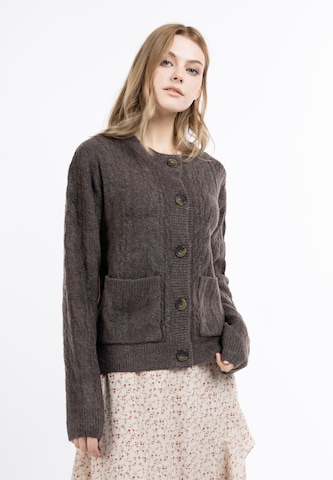 Cardigan DreiMaster Vintage en marron : devant