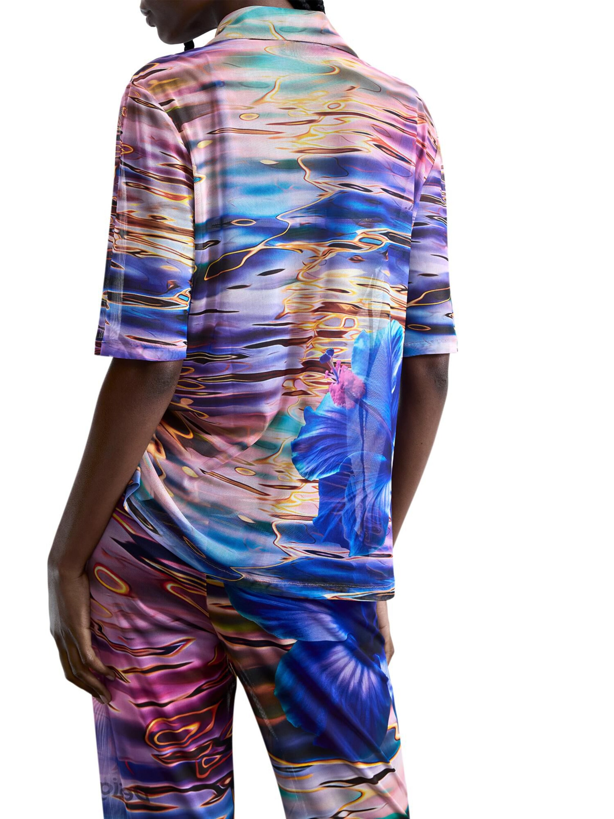 Desigual Μπλούζα 'Water Flower' σε μπλε