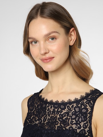 Navy Blue Cocktail Dress with Ruffle Hem