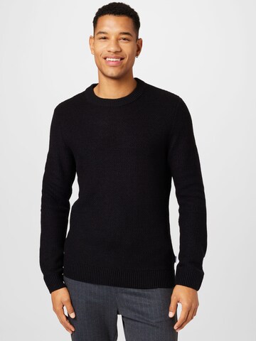 JACK & JONES Pulóver 'Blake' - fekete: elől