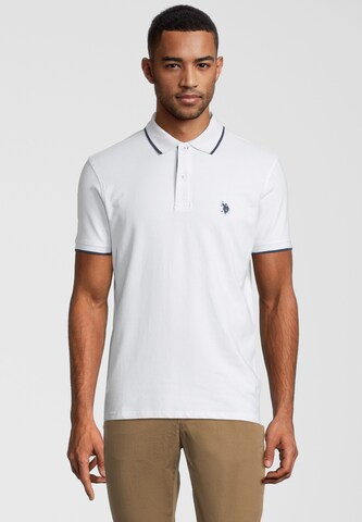 U.S. POLO ASSN. Poloshirt in Weiß: predná strana