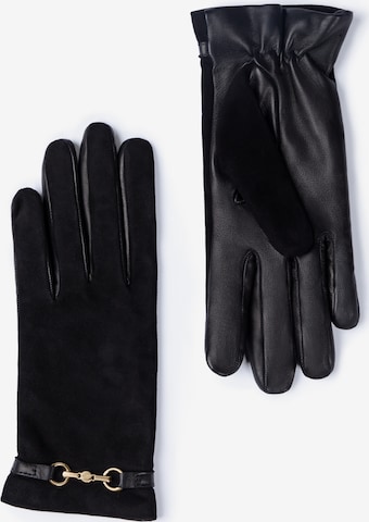 Gants Isabel Bernard en noir : devant