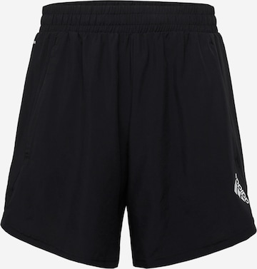 ADIDAS SPORTSWEAR Regular Workout Pants 'Designed For Movement' in Black: front