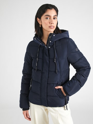 QS Winterjas in Blauw: voorkant