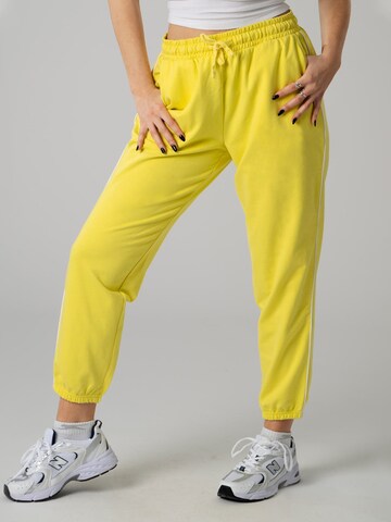 PANTONECLO Regular Trousers 'Pantoneclo Women's Trousers' in Yellow