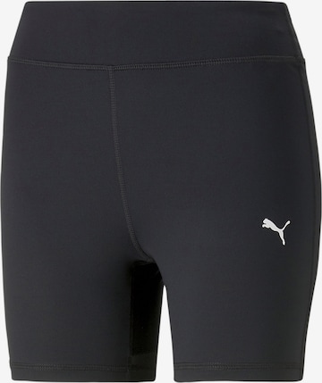 PUMA Skinny Sportbroek in Zwart: voorkant